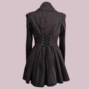 Goth Lolita lace up coat